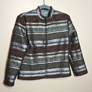 Analogy Embroidered Lightweight Lined Jacket Petite Small